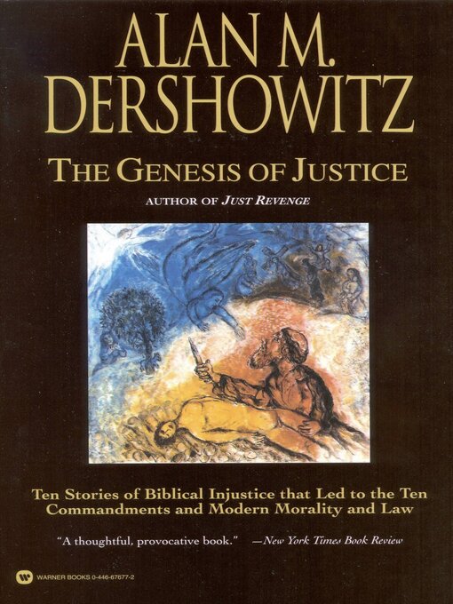 Title details for The Genesis of Justice by Alan M. Dershowitz - Wait list